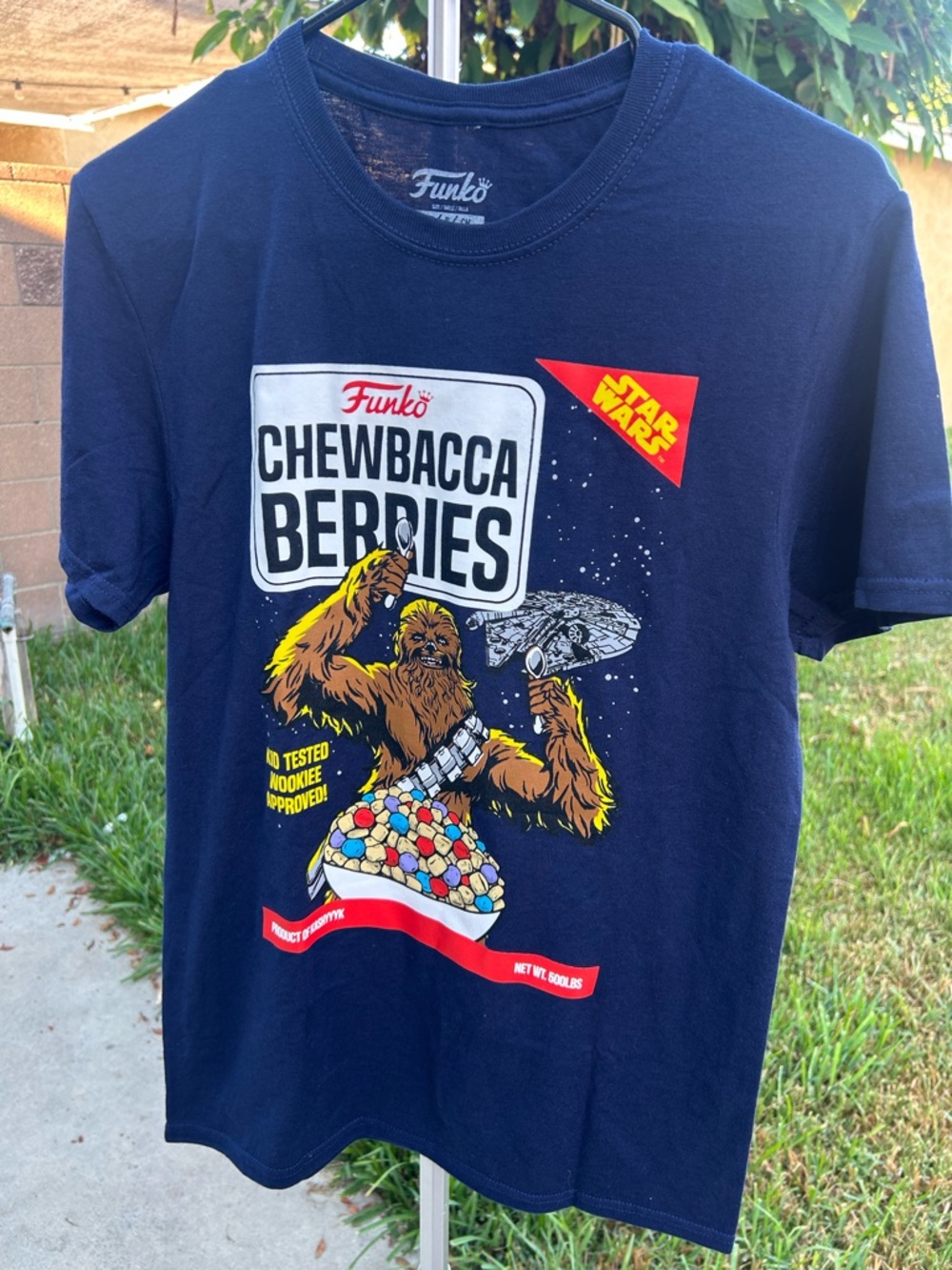 Funko Navy Chewbacca Berries Star Wars Graphic Tee